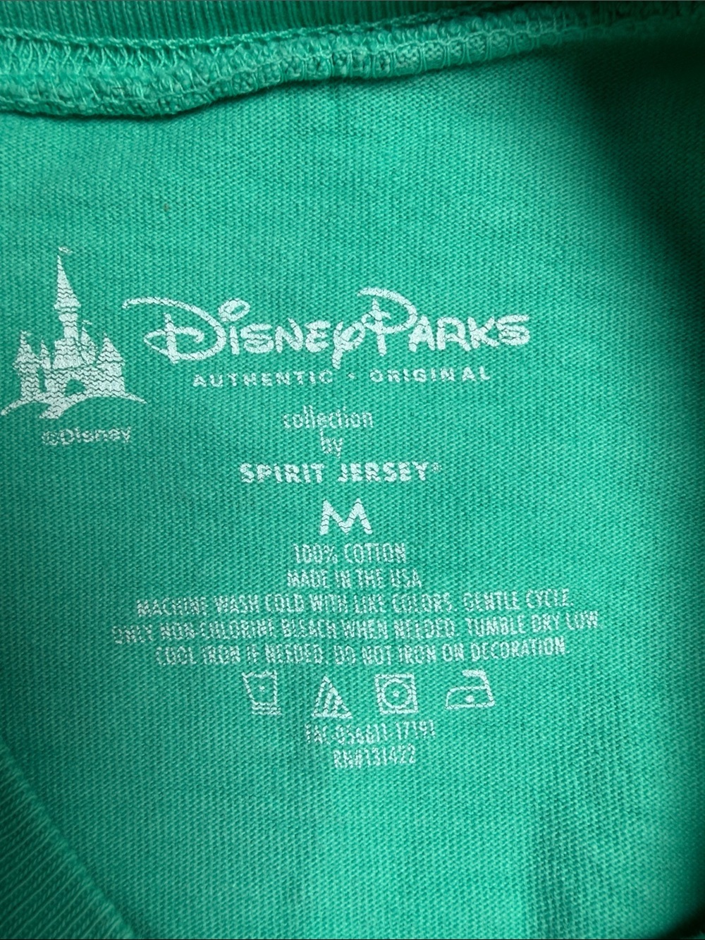 Disney Disneyland Resort Long Sleeve Sweatshirt - Teal & White - Picture 5 of 7
